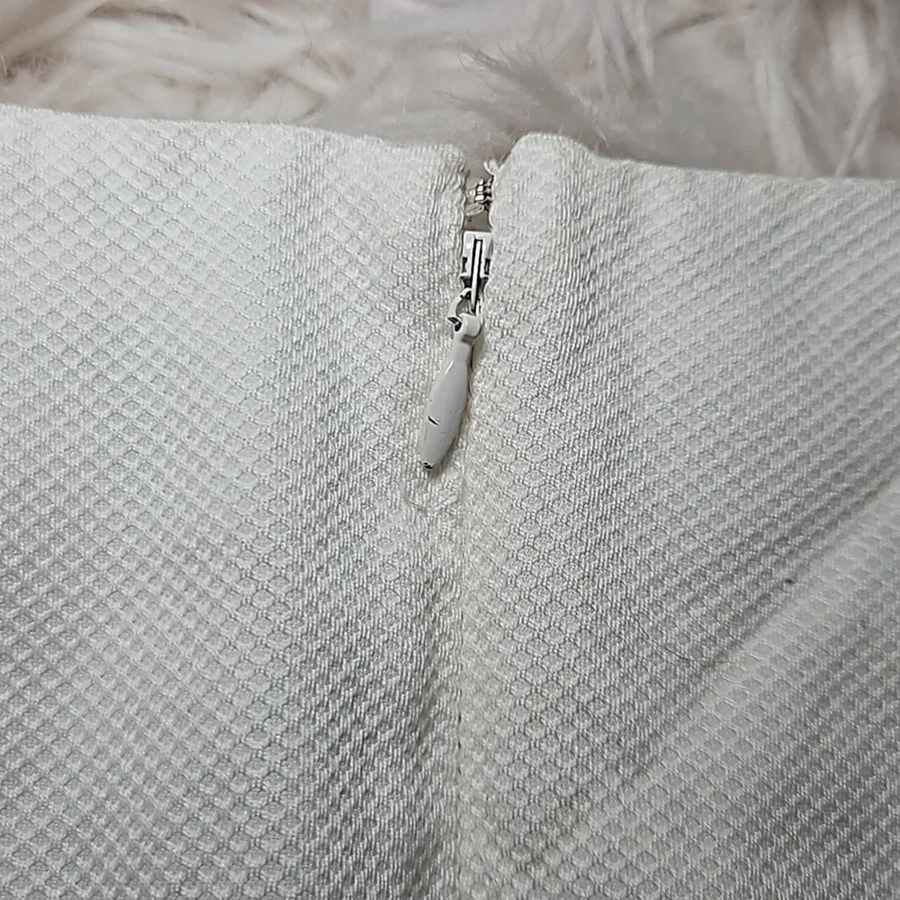 J.Crew White Ribbon Detail Sleeveless Dress – NWT, Lined, Size 10P